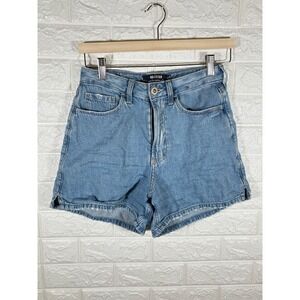 Hollister Ultra High‎ Rise 70s Denim Shorts Size 25 Blue Jean
